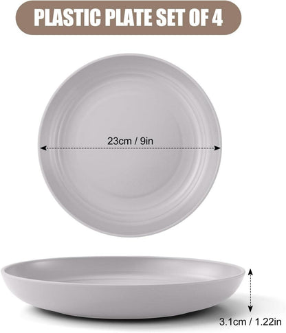 Odoland 23cm tiefe Speiseteller Set