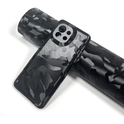 Autofolie Camouflage Schwarz Glänzend Matt – Car Wrapping Folie 45x152cm