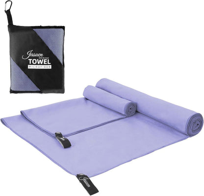 Mikrofaser Handtuch Set Sporthandtuch Reisehandtuch Strandtuch 2 Stück