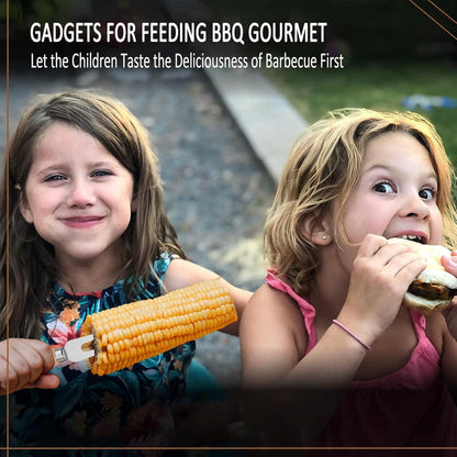 Grillwerkzeug-Set | 7-in-1 Grillspatel | 4 Maiskolbenspieße | BBQ Geschenke Männer