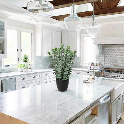 Kunstpflanze Eukalyptus Künstlich 40 cm Grün im Topf - Deko Pflanze