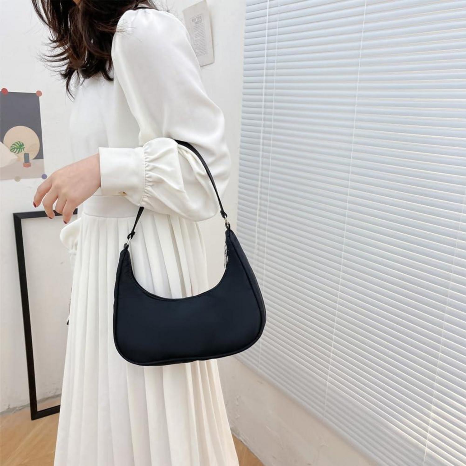 Umhängetasche Damen Handtasche Nylon Retro Y2K Mode mit