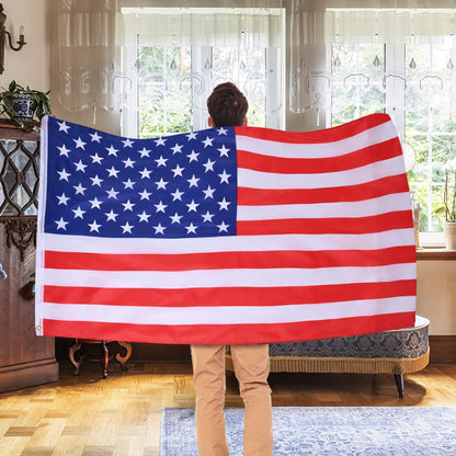 USA Flagge 90x150 cm Amerika Wahltag Deko 2024 Stück Fahne Leuchtenden Farben