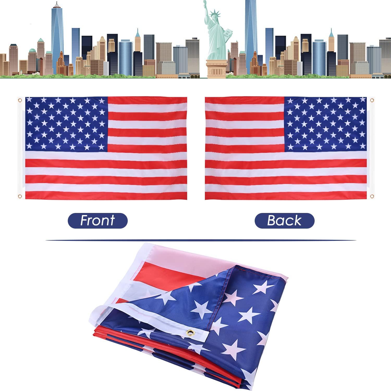 USA Flagge 90 x 150 cm für Amerika Wahltag Deko 2024 Leuchtende Farben