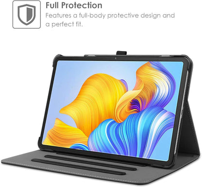 Honor Pad 8 Tablet 12 Zoll Hülle PU Leder Stand Folio Multi-Viewing Schwarz