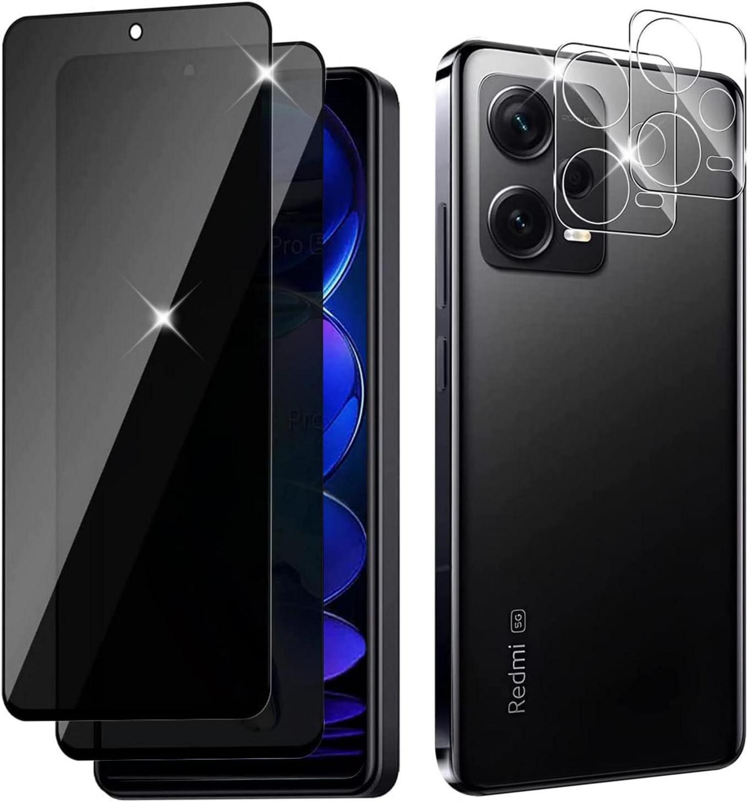 Wayneer Sichtschutz Schutzfolie Panzerglas Xiaomi Redmi Note 12 Pro 5G