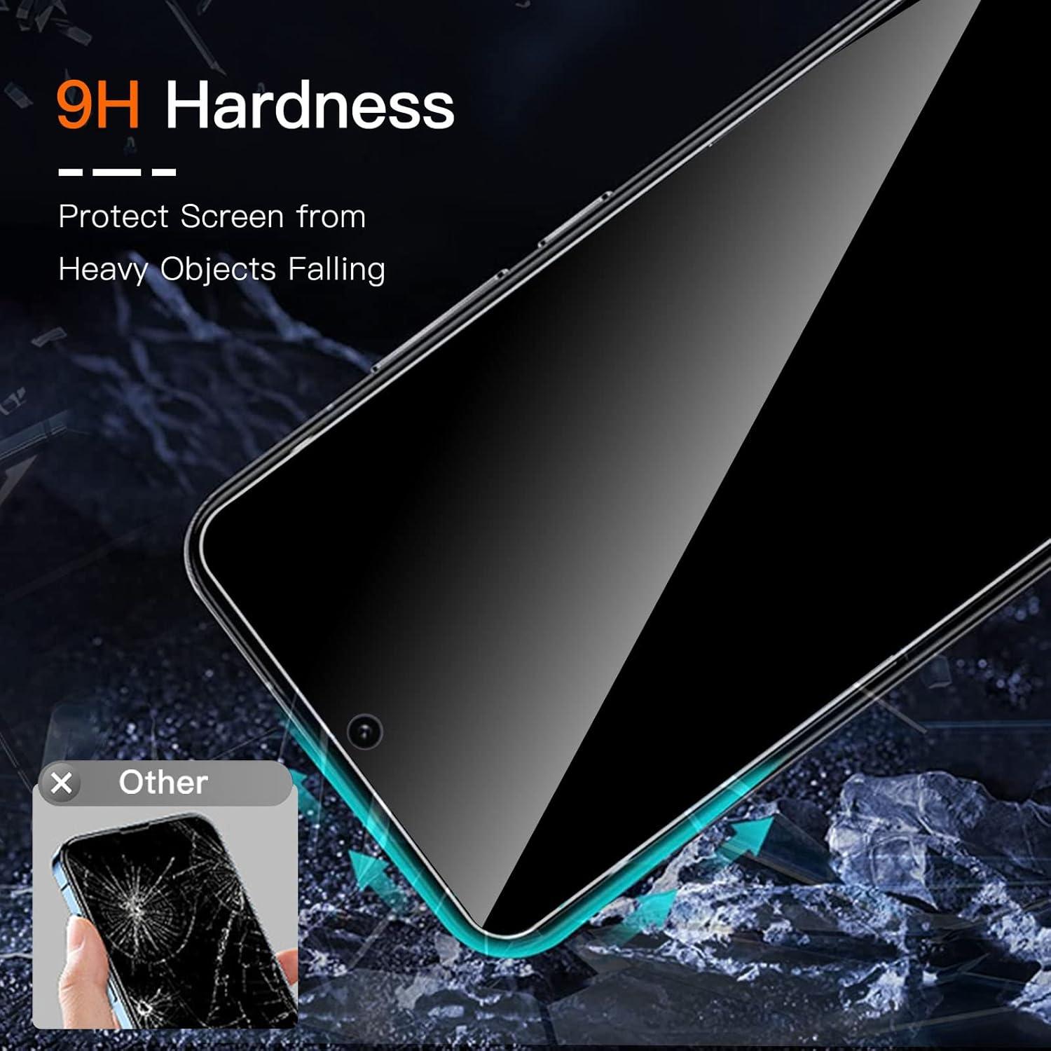 Wayneer Sichtschutz Panzerglas Xiaomi Redmi Note 12 Pro 5G Kamera Schutzfolie