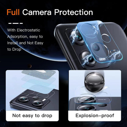 Wayneer Sichtschutz Panzerglas Xiaomi Redmi Note 12 Pro 5G Kamera Schutzfolie