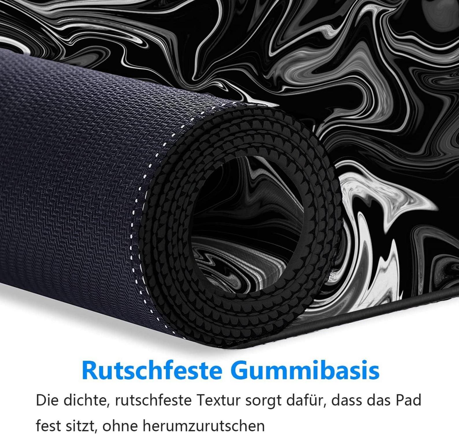 Gaming Mauspad XXL 900x400mm Flüssigmetall Rutschfest Wasserdicht