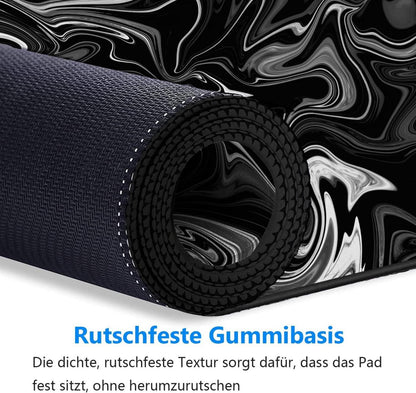 Gaming Mauspad XXL 900x400mm Flüssigmetall Rutschfest Wasserdicht