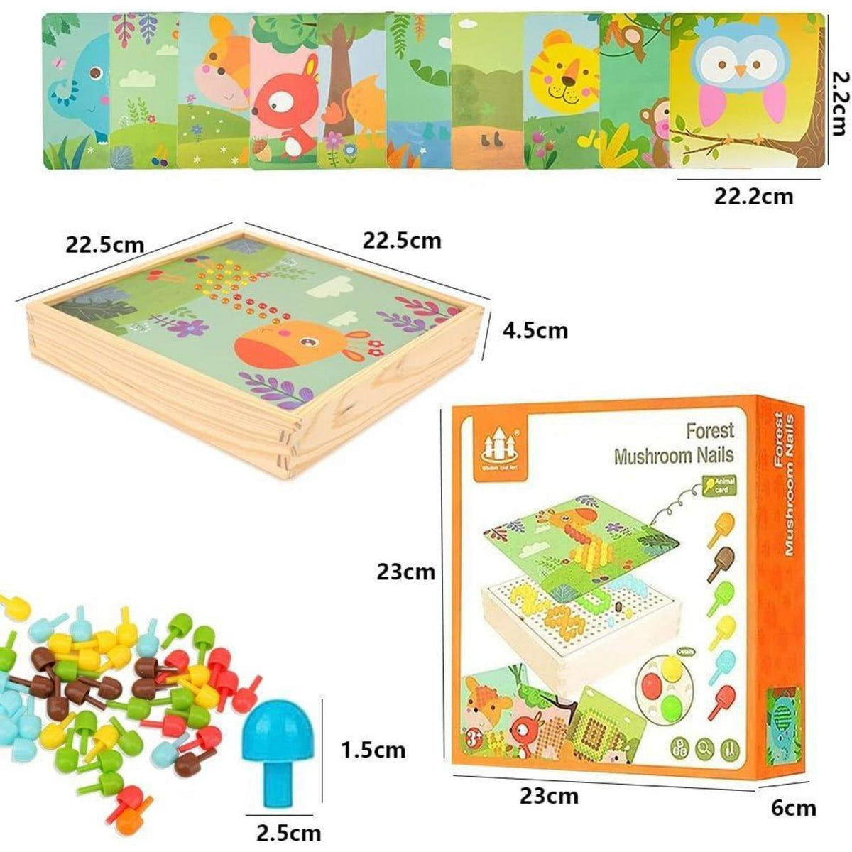Mosaik Steckspiel für Kinder – Bastelset mit 240 Perlen