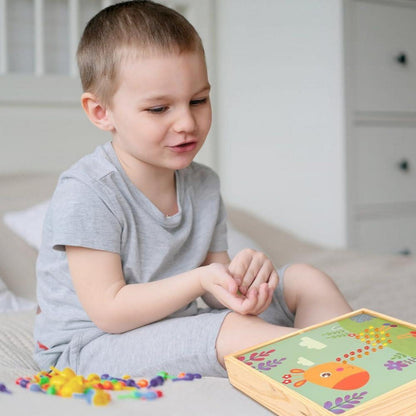 Mosaik Steckspiel für Kinder – Bastelset mit 240 Perlen