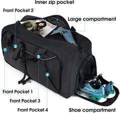 Faltbare Reisetasche 80L Große Leichte Sporttasche mit