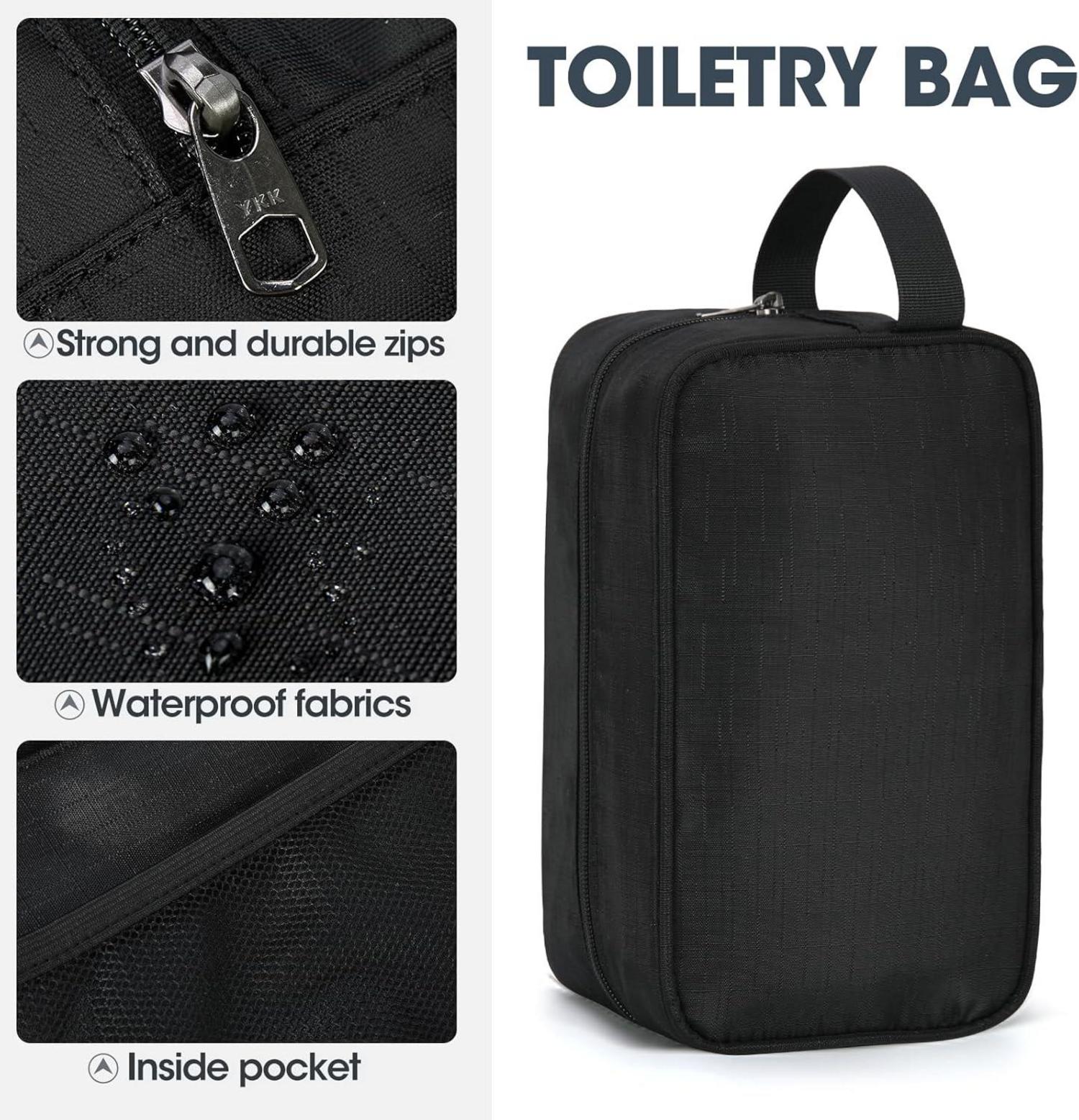 Faltbare Reisetasche 80L Schuhfach Schwarz Leicht Damen Herren