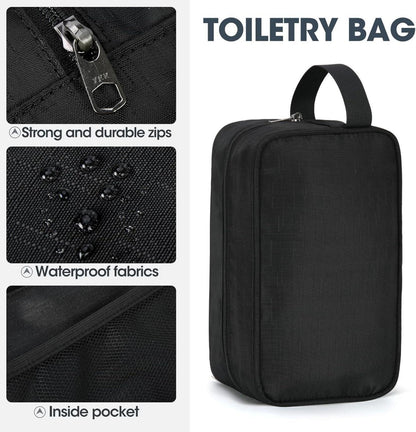 Faltbare Reisetasche 80L Schuhfach Schwarz Leicht Damen Herren