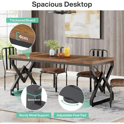 Großer Schreibtisch 160x70cm – Modernes Arbeitszimmer mit Metallrahmen