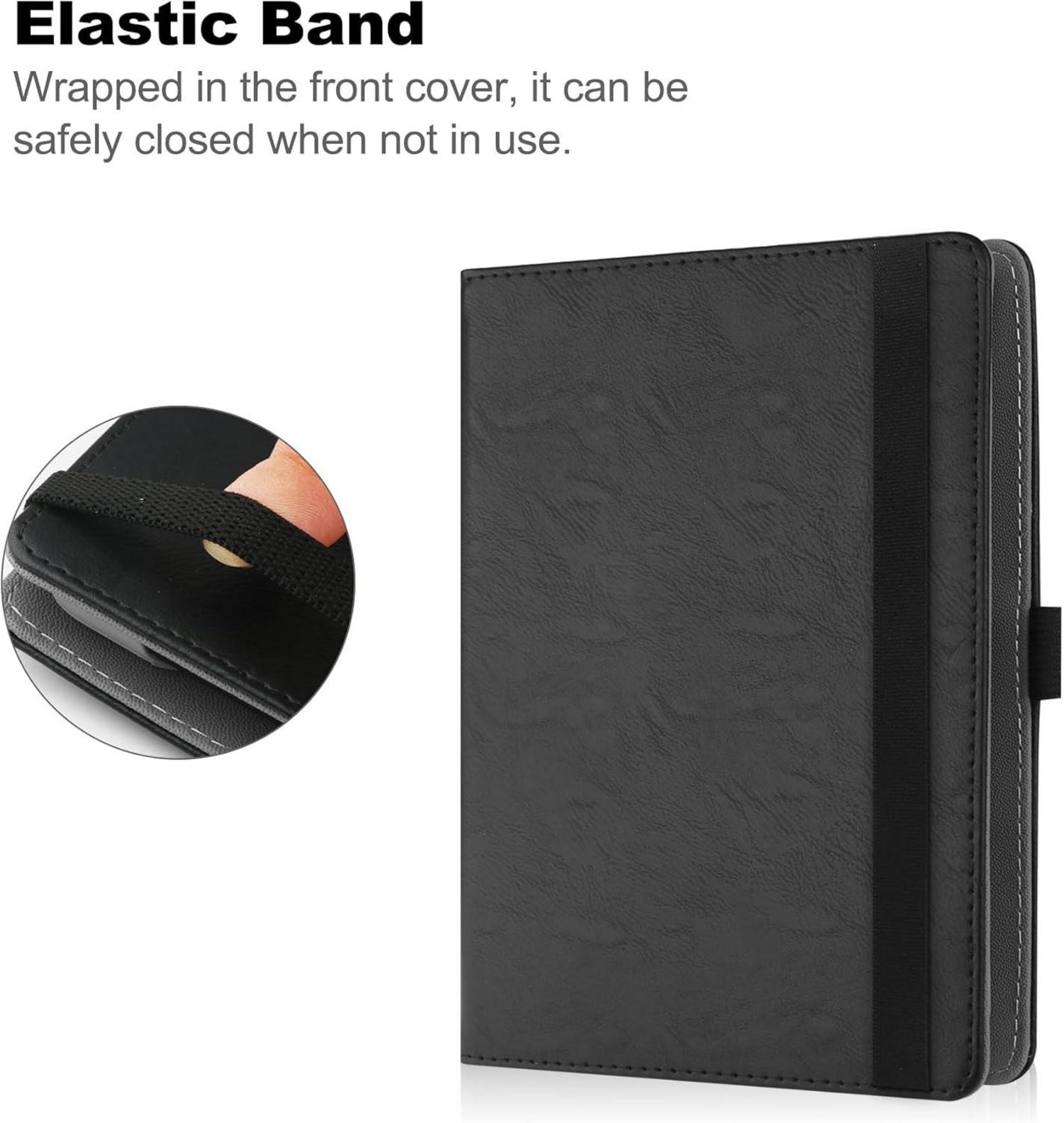 Universal eReader Ständer Hülle 6-6.8 Zoll mit Handschlaufe - PU Leder Schutz