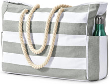 Wasserdichte Strandtasche XXL Damen Tote Bag mit Reißverschluss