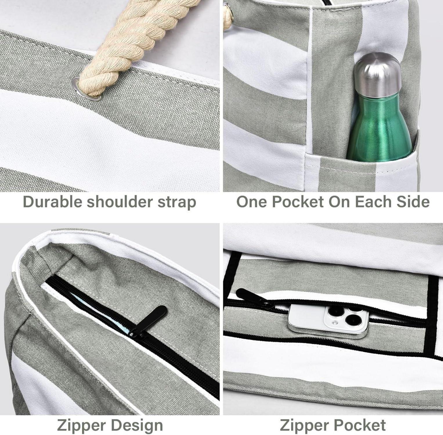 Oscaurt Strandtasche XXL Damen Tote Bag Wasserdicht mit