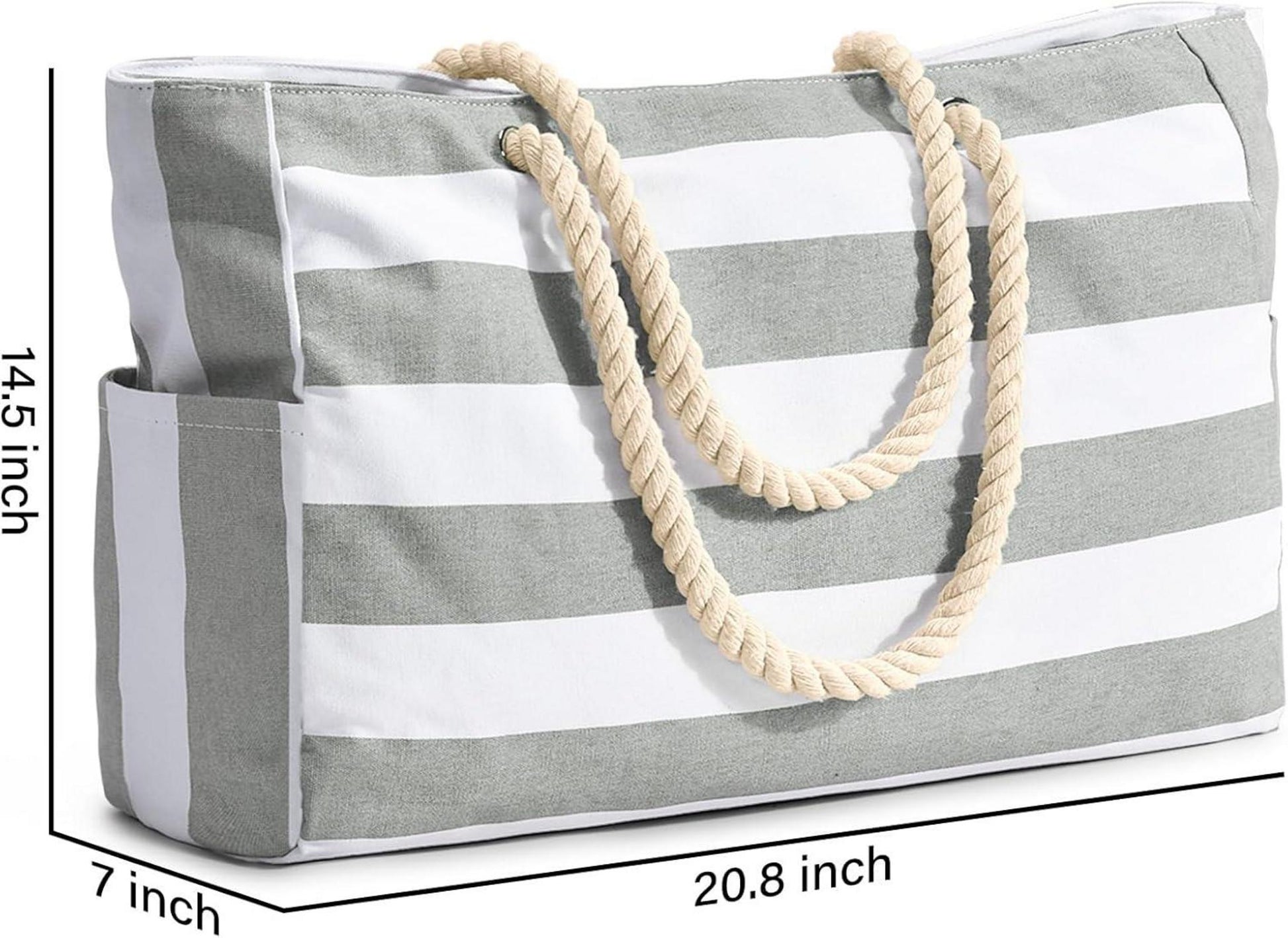oscaurt Strandtasche XXL Damen Tote Bag Umhängetasche mit Reißverschluss