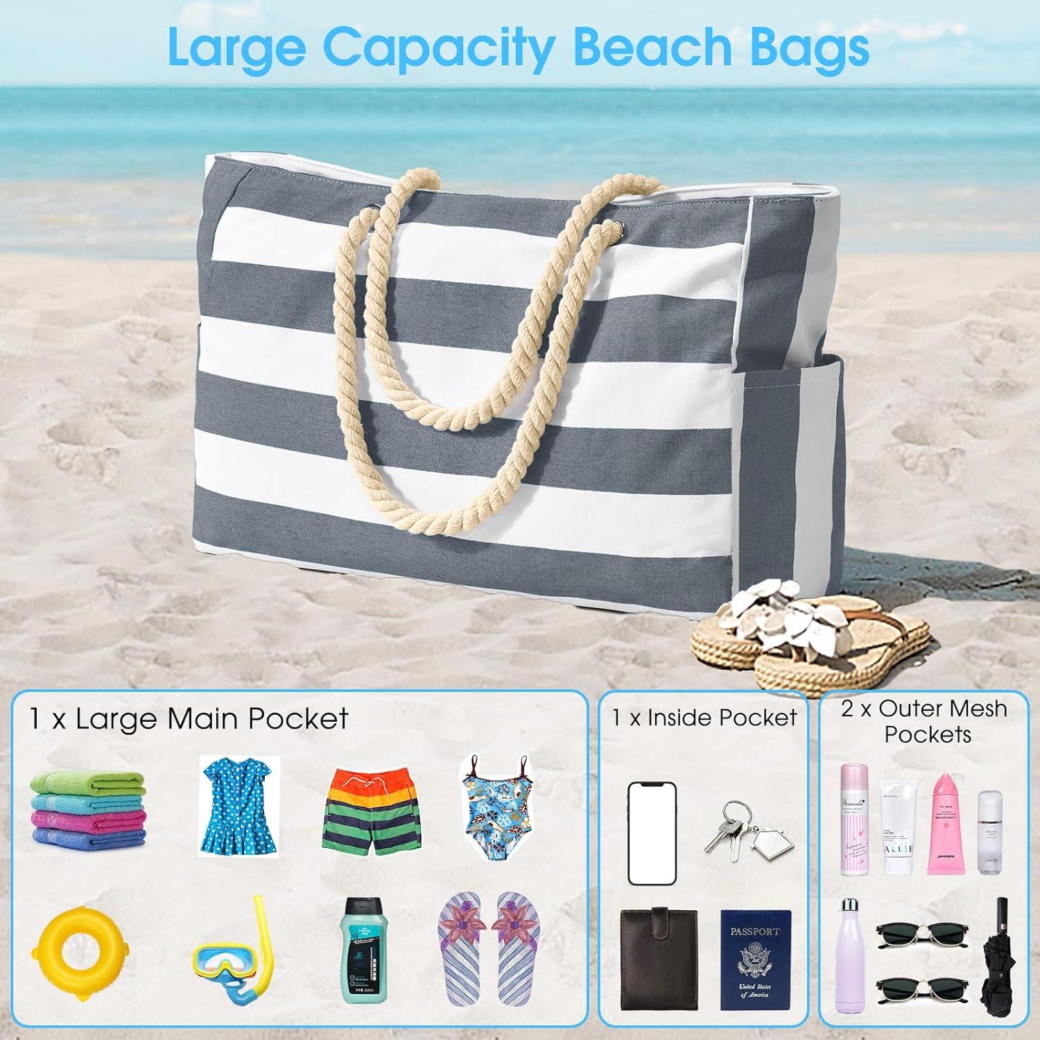 Große Strandtasche Damen XXL Shopper Wasserdicht Geschenk für Frauen