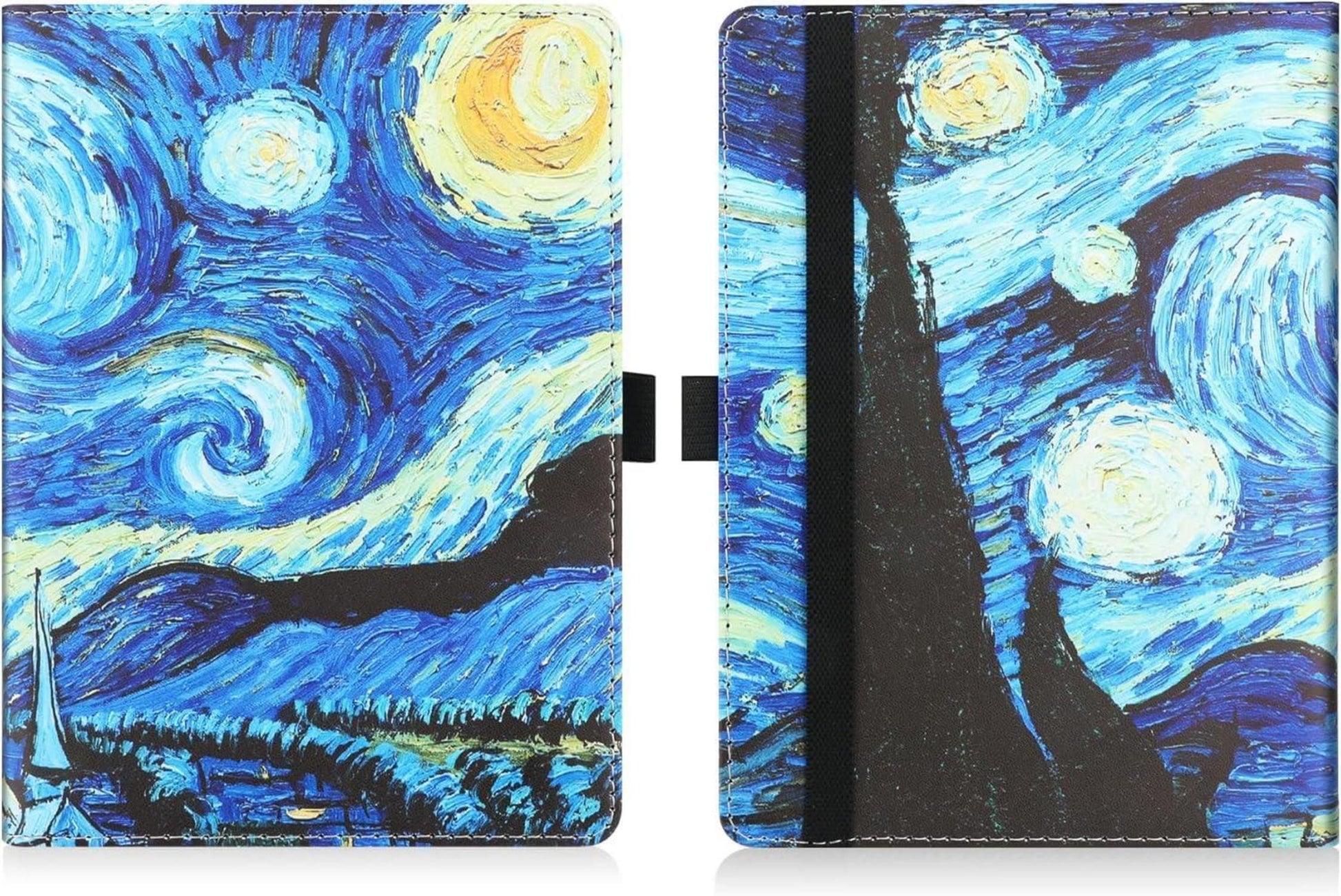 HGWALP Universal Ständer Hülle für 6-6.8 Zoll eReader Premium PU Leder Starry