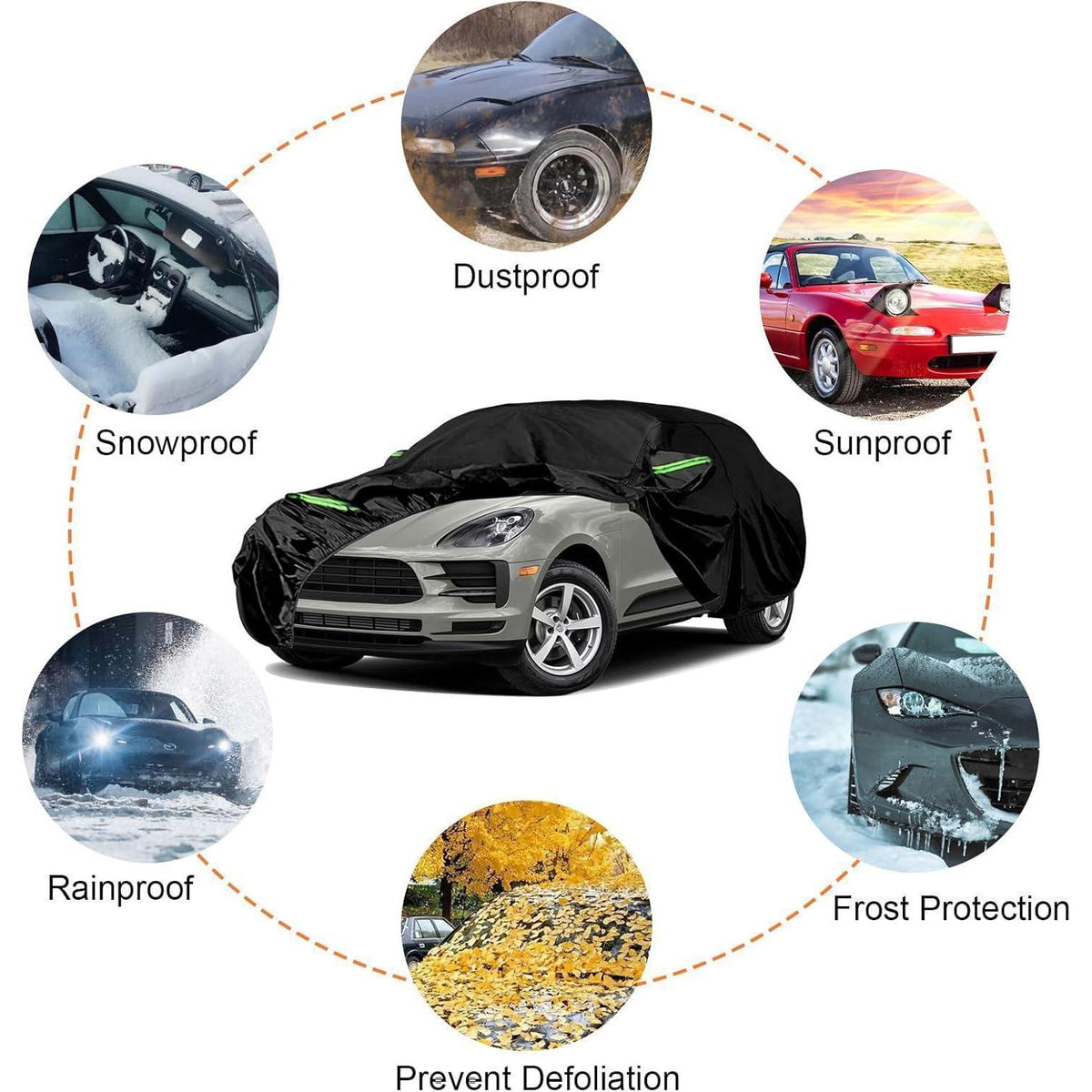 Wasserdichte Autoabdeckung für Porsche Macan 2014-2025