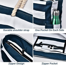 Große Wasserdichte Strandtasche mit Reißverschluss für Damen