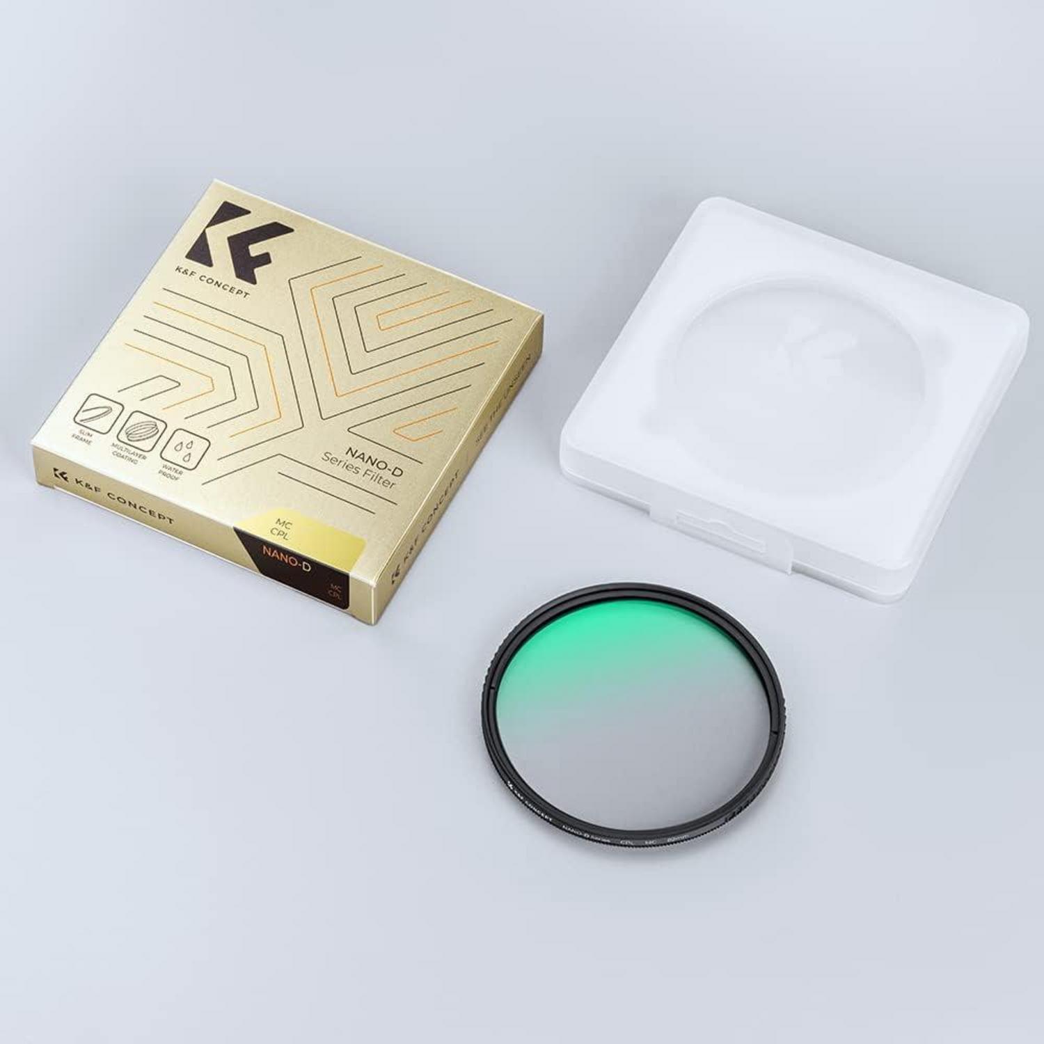 95mm Slim Zirkularer Polfilter CPL Filter AGC-Glas Aluminiumrahmen