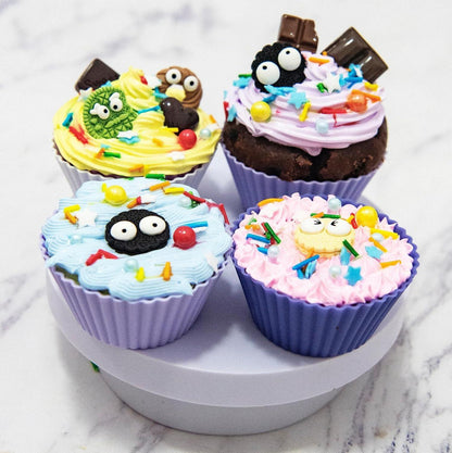 Silikon Muffinförmchen Set 24 Stück - BPA-frei, Antihaftbeschichtet, Wiederverwendbar, Ø 7cm