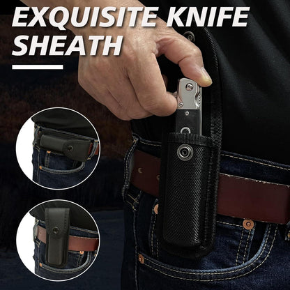 Klappmesser Einhandmesser Nylonscheide Taschenmesser Silver