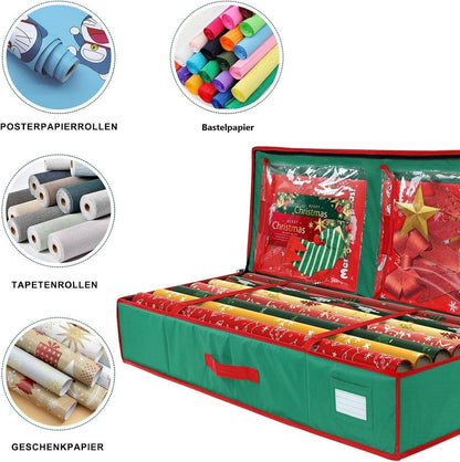 Geschenkpapier Aufbewahrung Stabil-83×36×12cm Box