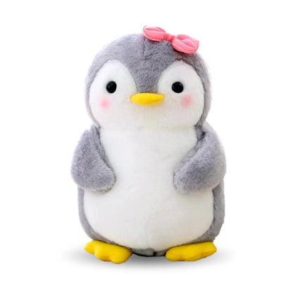 Kuscheltier Pinguin mit Schleife, 25 cm - Flauschiges Stofftier Geschenk für Mädchen