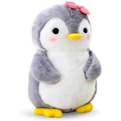 Kuscheltier Pinguin mit Schleife, 25 cm - Flauschiges Stofftier Geschenk für Mädchen