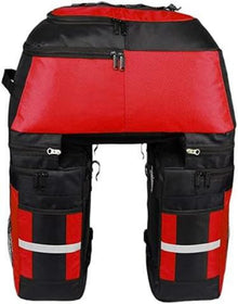 Fahrradtaschen 3-in-1 70L wasserdichte Gepäckträgertasche Rot