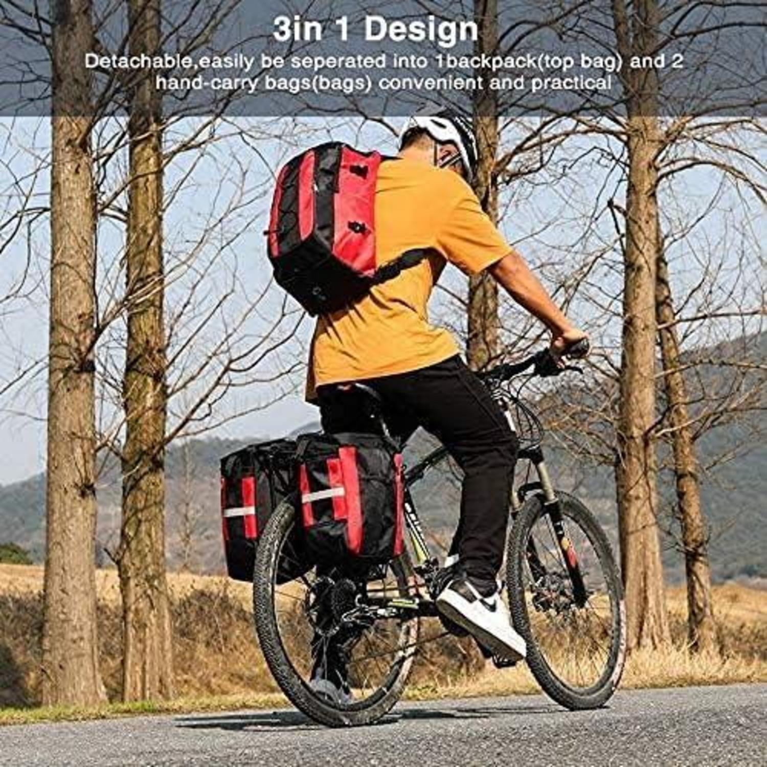 Fahrradtaschen 3-in-1 Gepäckträger 70L wasserdicht