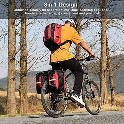 Fahrradtaschen 3-in-1 Gepäckträger 70L wasserdicht