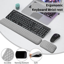 Ergonomische Handgelenkauflage für Tastatur und Maus Grau