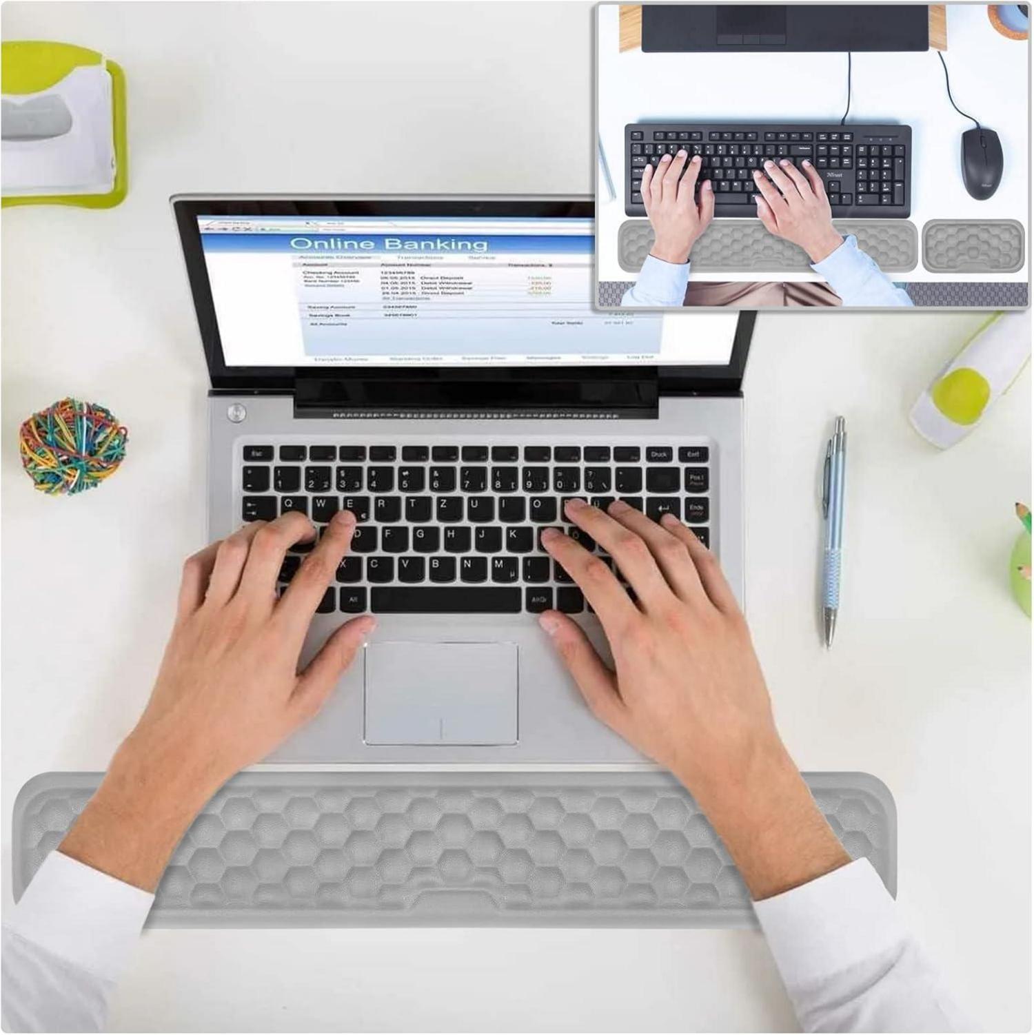 Handgelenkauflage und Handballenauflage Set für Computer und Laptop