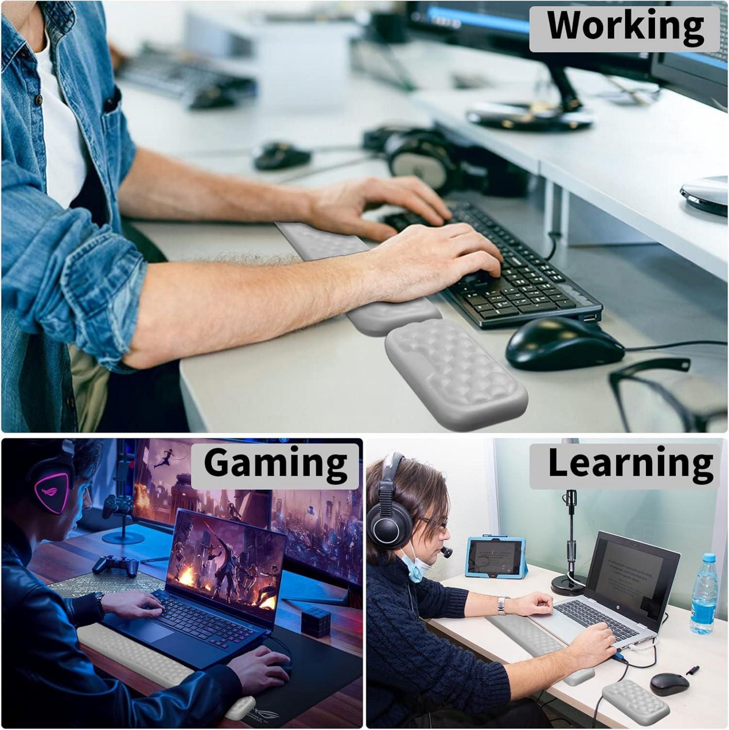 Handgelenkauflage Tastatur Handballenauflage Memory Foam für Computer Laptop