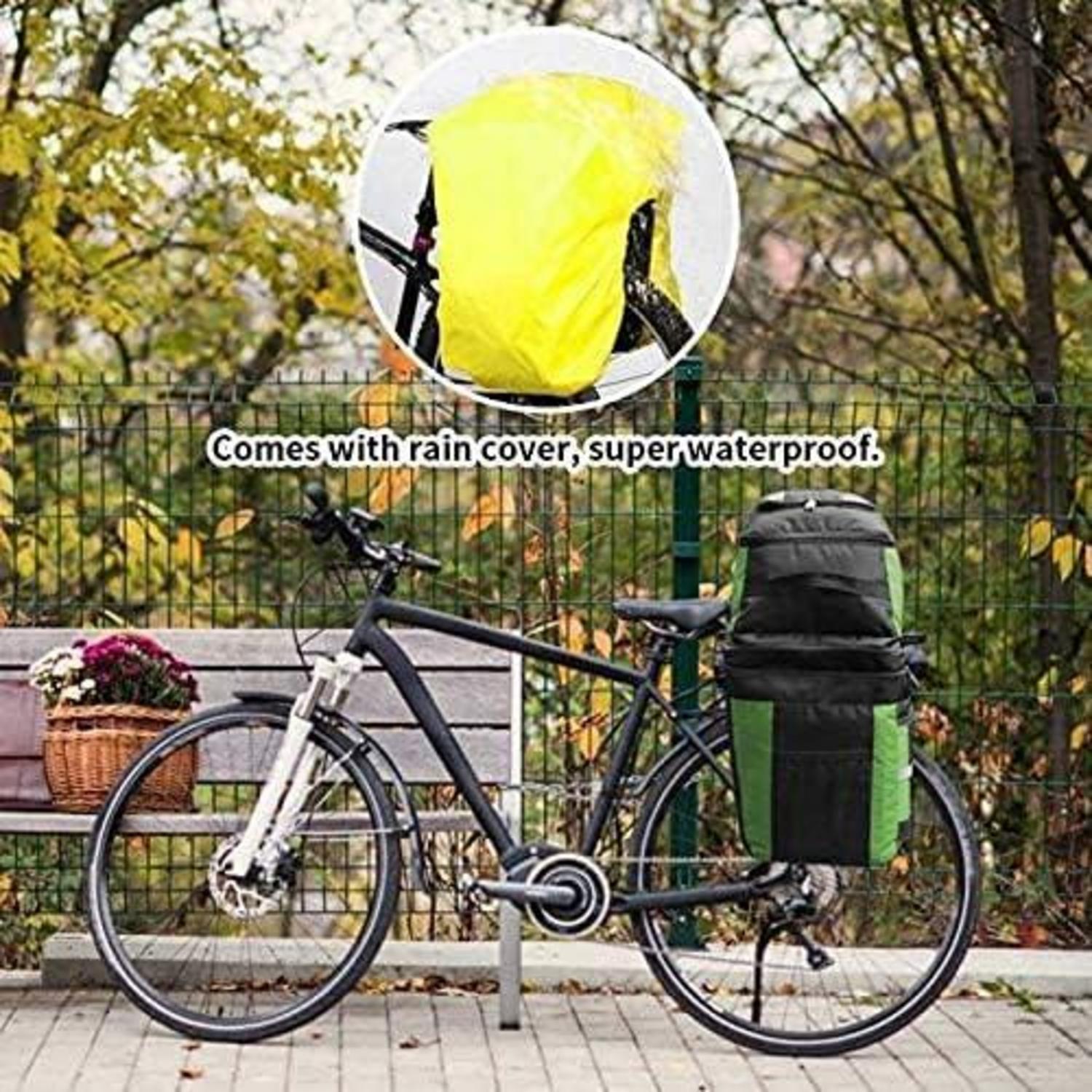 Loyzey 3-in-1 wasserdichte Fahrradtasche 70L für Gepäckträger
