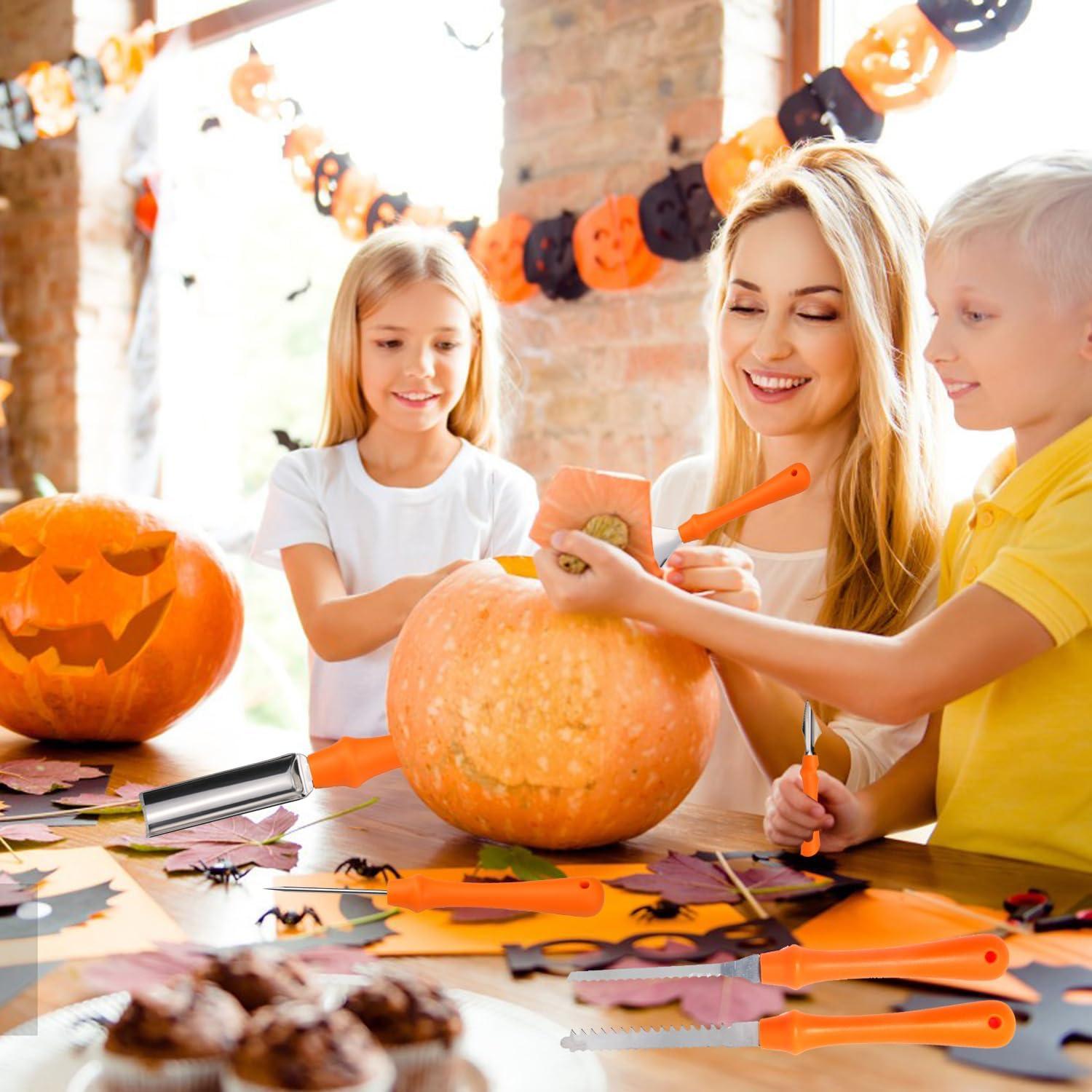 Kürbis Schnitzset Edelstahl Werkzeug DIY Halloween Familie
