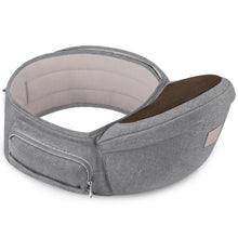 Baby Hüftsitz Leichter Taille Hocker 4 Tragepositionen Grau Polyester