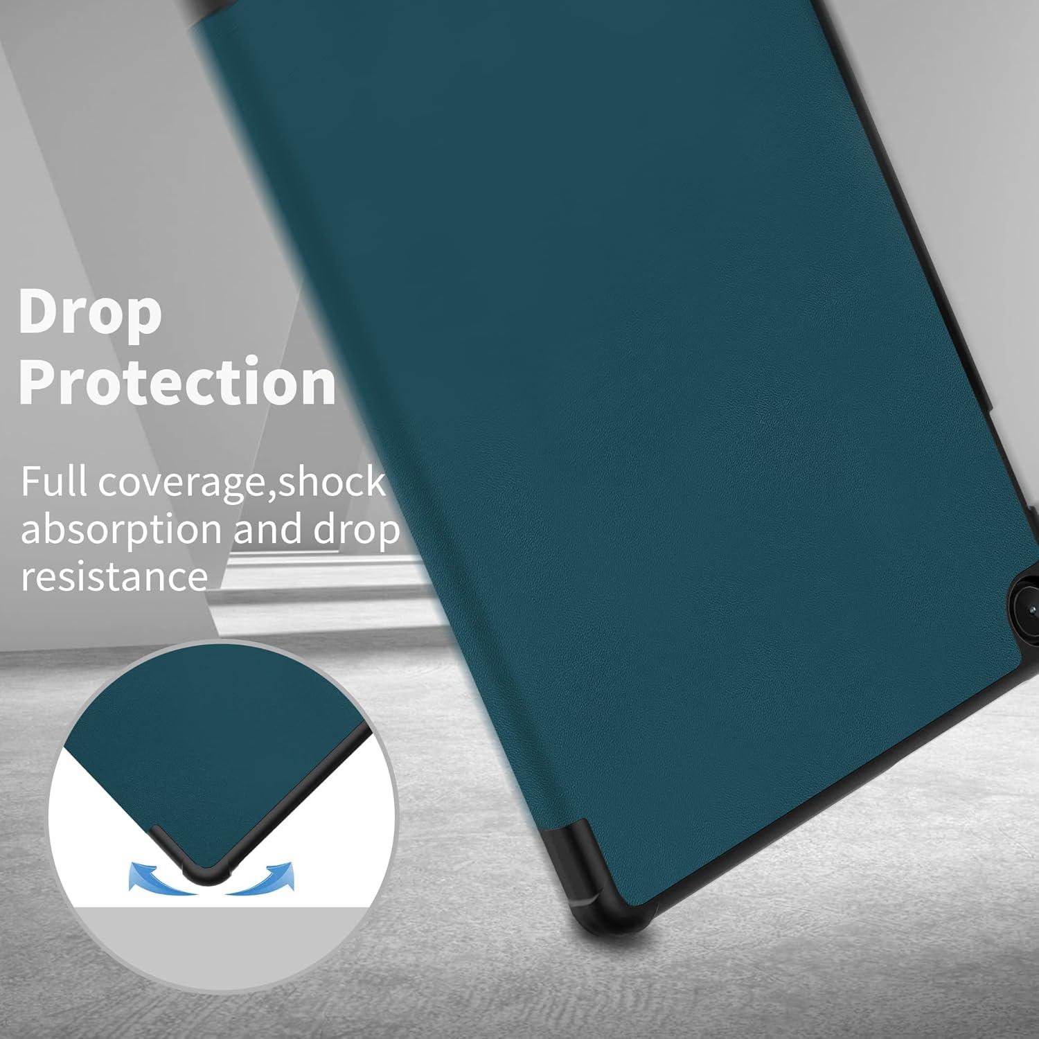EasyAcc Lenovo Tab M10 3rd Gen 10.1 Hülle Meerblau mit Schutzfolie