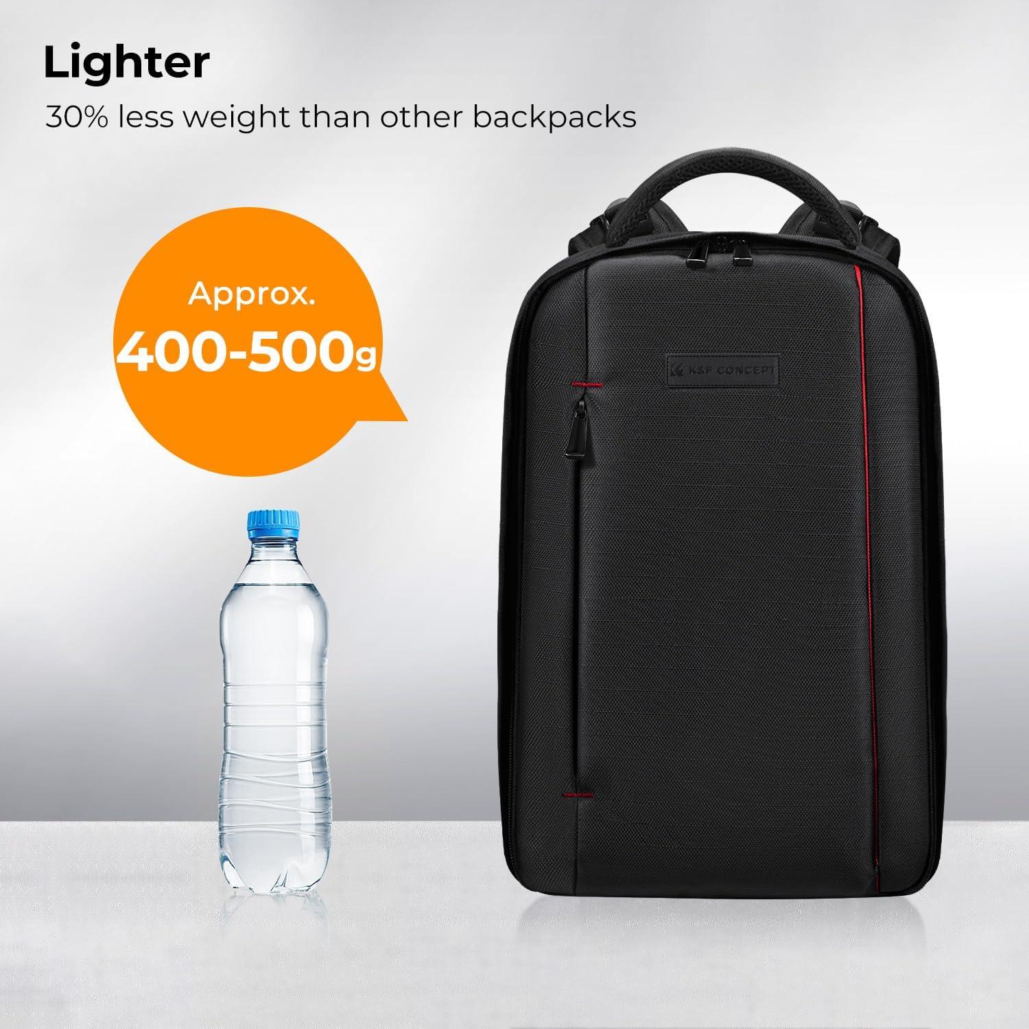 K&F Concept Fotorucksack wasserdicht mit Laptopfach für SLR Kamera - Schwarz