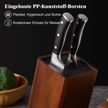 ENOKING Messerblock Akazienholz Kunststoffborsten Universal
