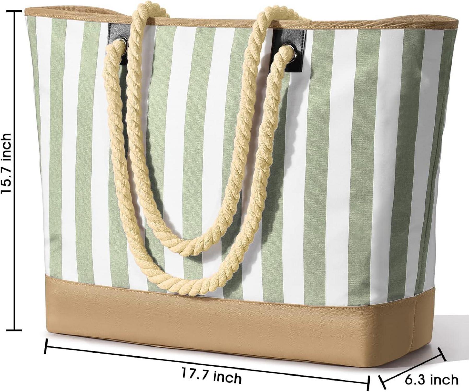 Oscaurt Strandtasche Damen XXL Wasserdicht mit Reißverschluss