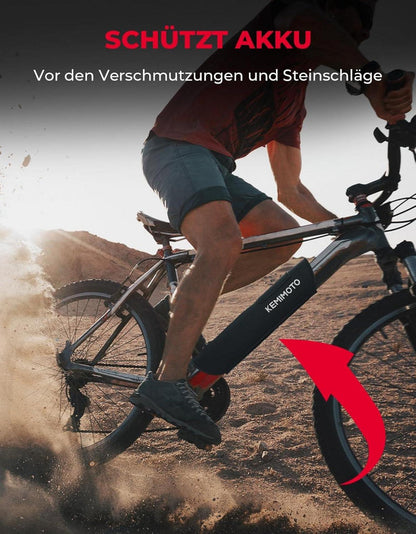 Ebike Akku Schutzhülle 26-38cm Umfang Lackschutz Kälte Schmutz Rahmenakku