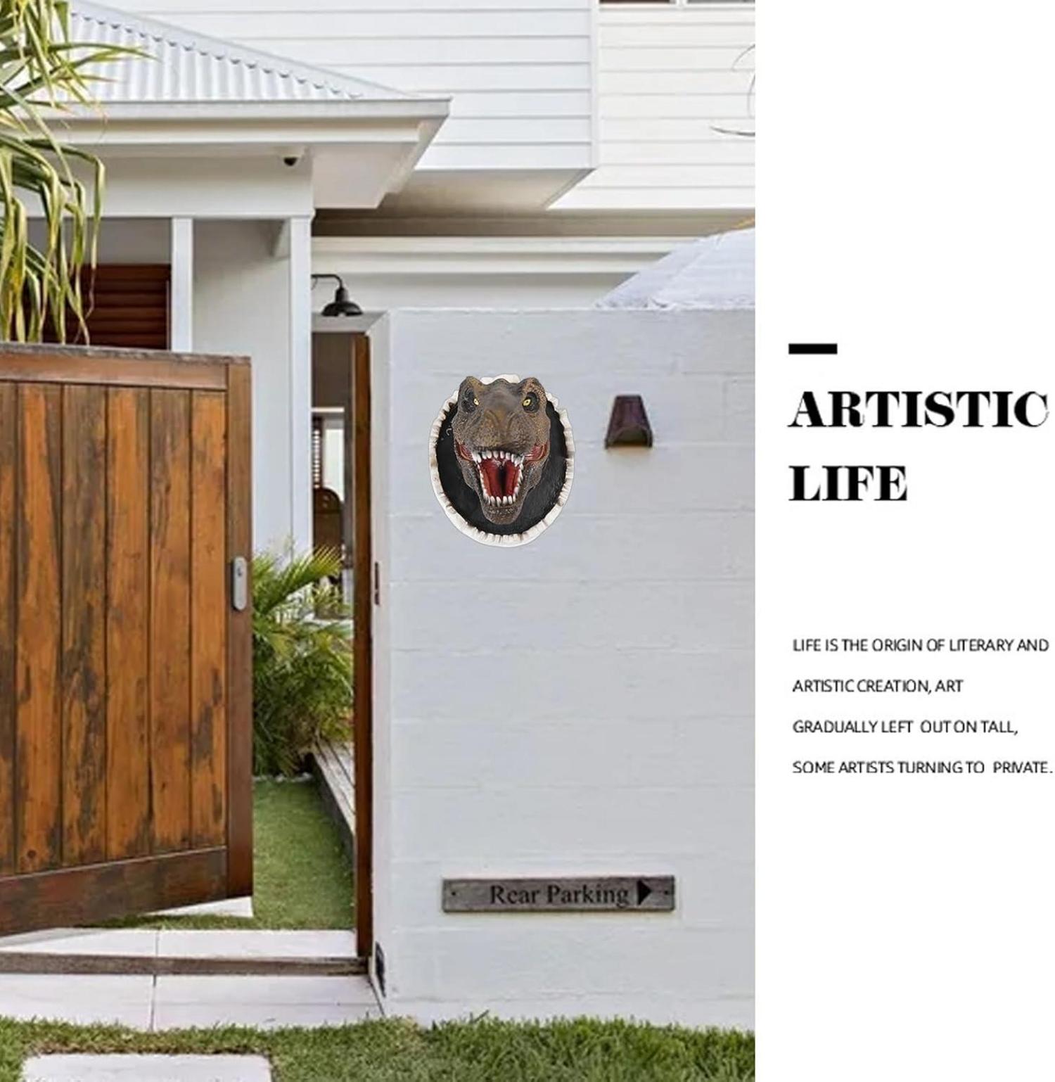 Wandbehang Dinosaurier 3D Wandskulptur Lebensechte Wand Dekoration