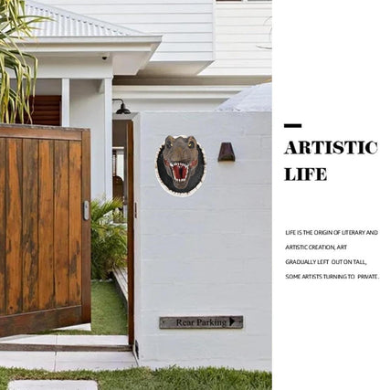 Wandbehang Dinosaurier 3D Wandskulptur Lebensechte Wand Dekoration